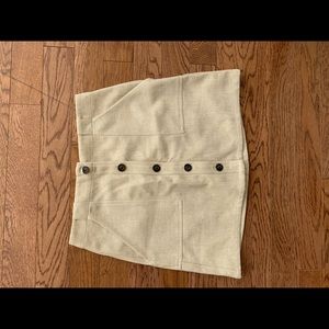 Banana Republic Cream Mini Skirt